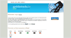 Desktop Screenshot of gpsbiketracks.be